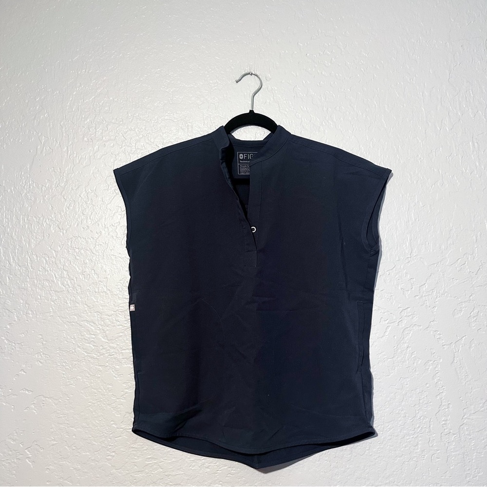 Figs Rafaela Oversized Scrub Top Size XXS Dark Harbor